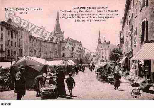 Ville de CRAPONNESURARZON, carte postale ancienne