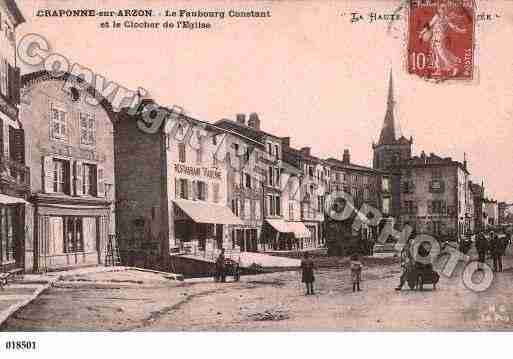 Ville de CRAPONNESURARZON, carte postale ancienne