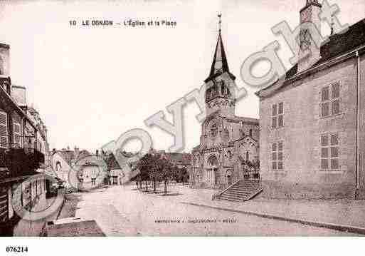 Ville de DONJON(LE), carte postale ancienne