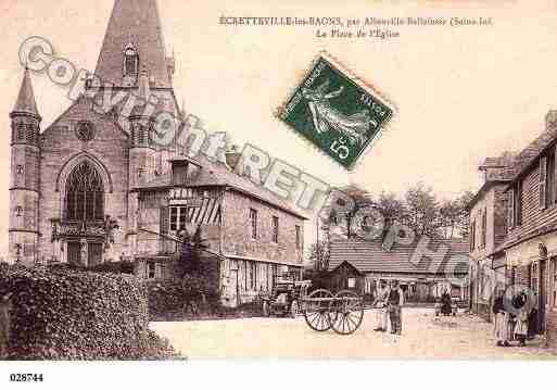 Ville de ECRETTEVILLELESBAONS, carte postale ancienne