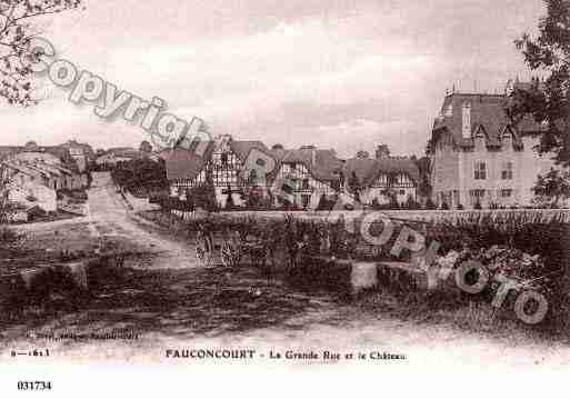 Ville de FAUCONCOURT, carte postale ancienne