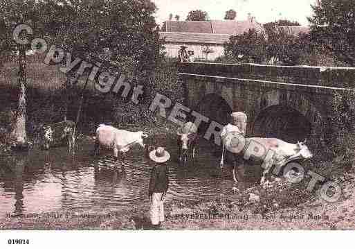 Ville de FAVERELLES, carte postale ancienne