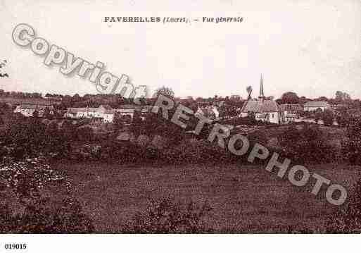 Ville de FAVERELLES, carte postale ancienne
