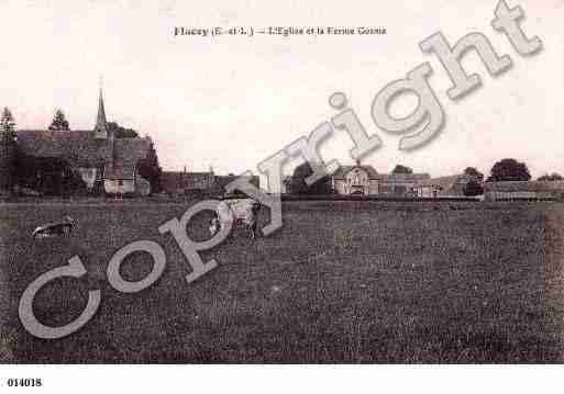 Ville de FLACEY, carte postale ancienne