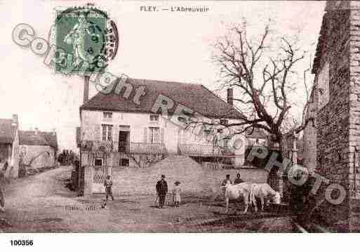 Ville de FLEY, carte postale ancienne