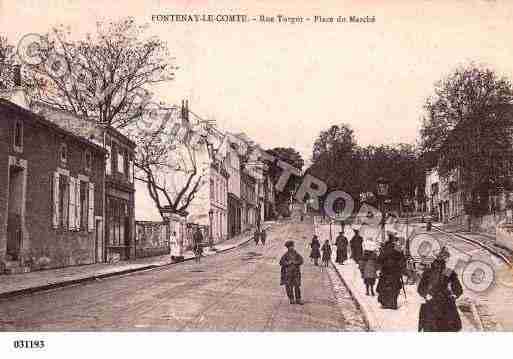 Ville de FONTENAYLECOMTE, carte postale ancienne