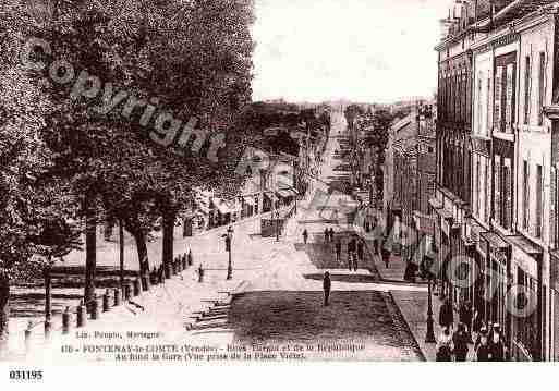 Ville de FONTENAYLECOMTE, carte postale ancienne