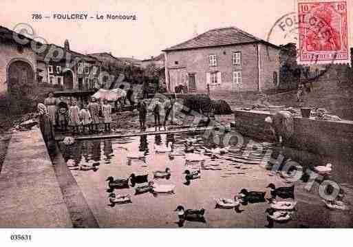 Ville de FOULCREY, carte postale ancienne