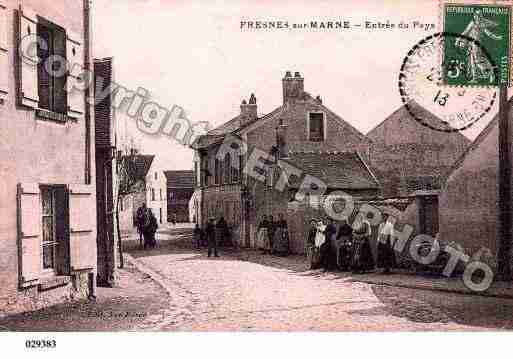 Ville de FRESNESSURMARNE, carte postale ancienne