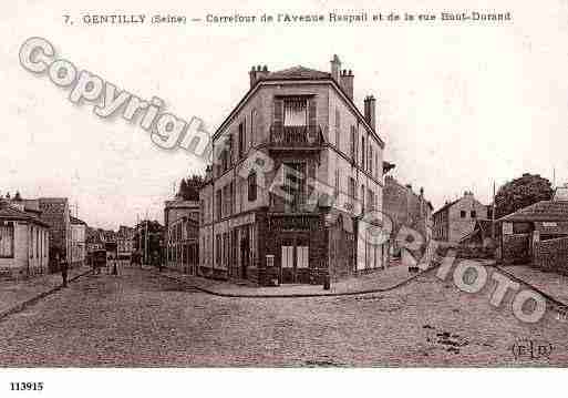 Ville de GENTILLY, carte postale ancienne