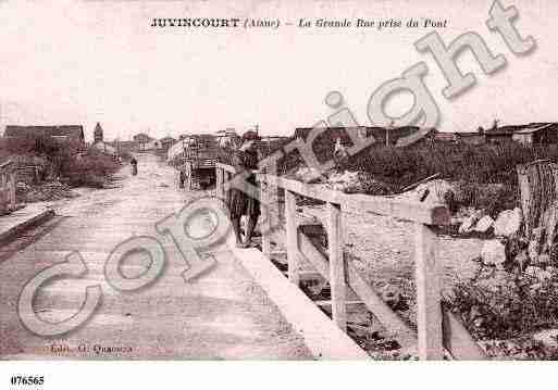 Ville de JUVINCOURTETDAMARY, carte postale ancienne