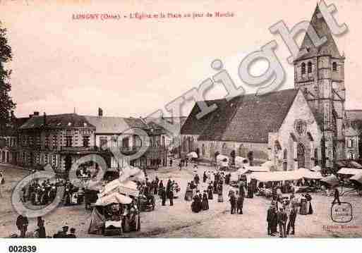 Ville de LONGNYAUPERCHE, carte postale ancienne