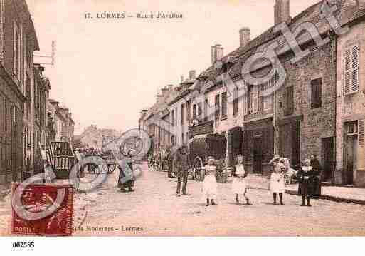 Ville de LORMES, carte postale ancienne