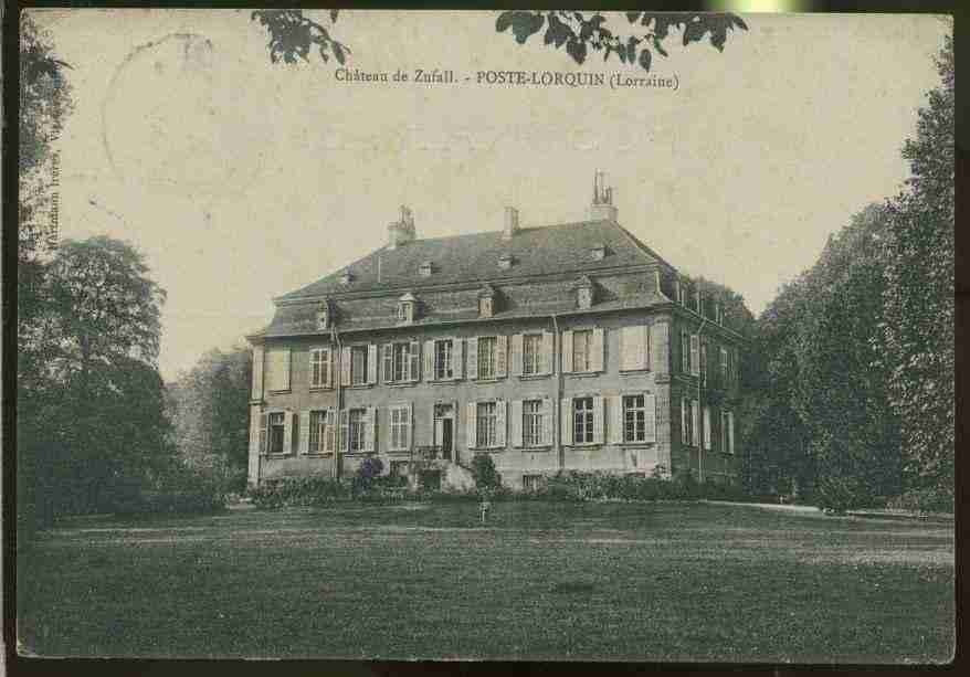 Ville de LORQUIN, carte postale ancienne