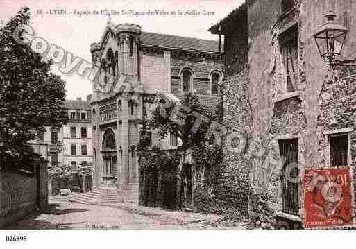 Ville de LYON, carte postale ancienne