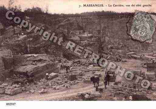 Ville de MASSANGISCIVRY, carte postale ancienne