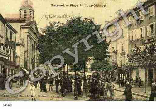 Ville de MAZAMET, carte postale ancienne