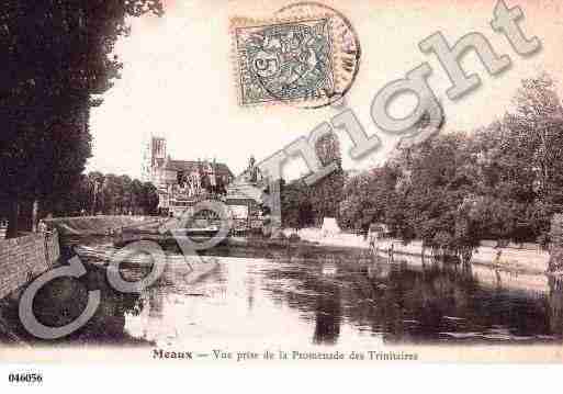 Ville de MEAUX, carte postale ancienne