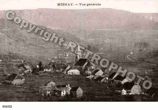 Ville de MESNAY, carte postale ancienne