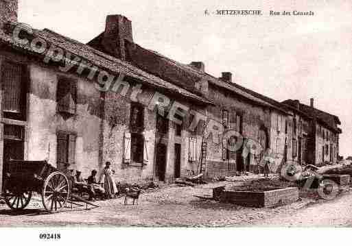 Ville de METZERESCHE, carte postale ancienne