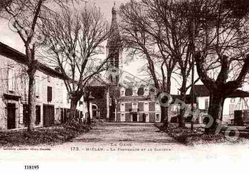 Ville de MIELAN, carte postale ancienne