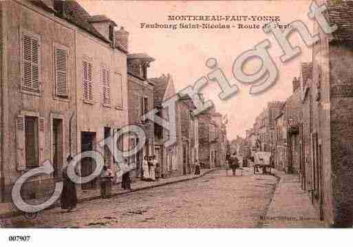 Ville de MONTEREAUFAUTYONNE, carte postale ancienne