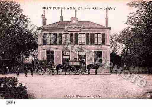 Ville de MONTFORTL'AMAURY, carte postale ancienne