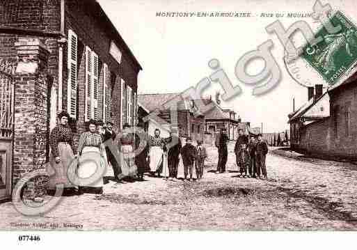 Ville de MONTIGNYENARROUAISE, carte postale ancienne