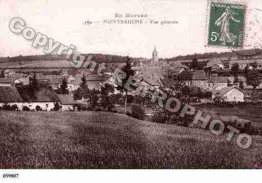 Ville de MONTSAUCHE, carte postale ancienne