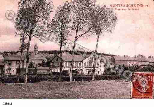 Ville de MONTSAUCHE, carte postale ancienne