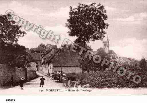 Ville de MORESTEL, carte postale ancienne