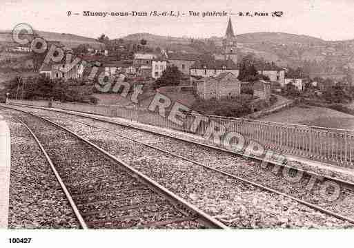 Ville de MUSSYSOUSDUN, carte postale ancienne