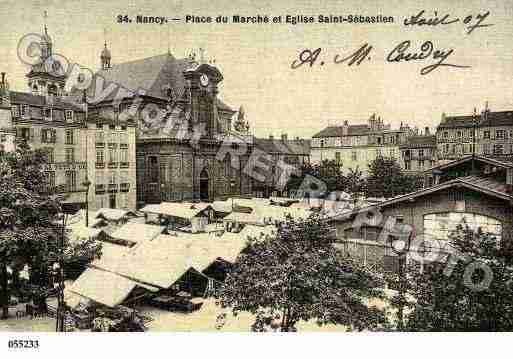 Ville de NANCY, carte postale ancienne