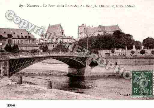 Ville de NANTES, carte postale ancienne