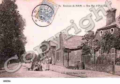 Ville de OLLEZY, carte postale ancienne