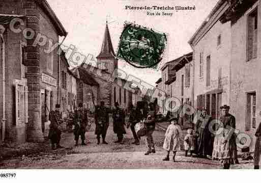 Ville de PIERRELATREICHE, carte postale ancienne