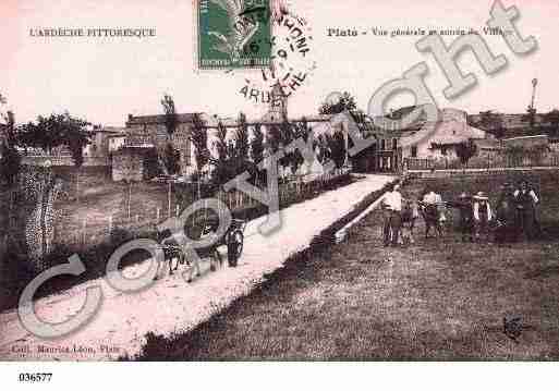 Ville de PLATS, carte postale ancienne
