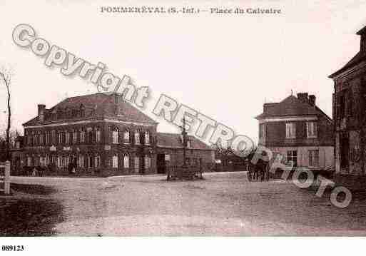 Ville de POMMEREVAL, carte postale ancienne