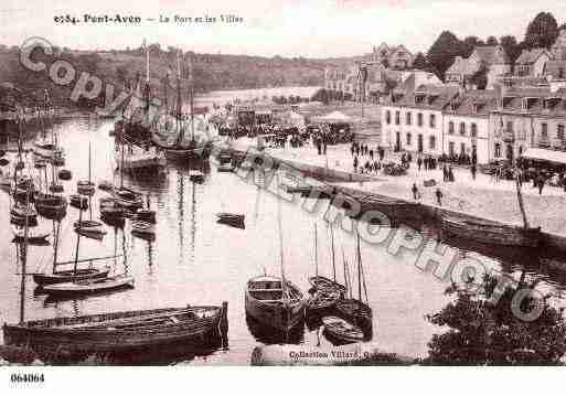 Ville de PONTAVEN, carte postale ancienne