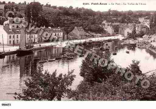 Ville de PONTAVEN, carte postale ancienne