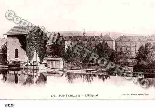 Ville de PONTARLIER, carte postale ancienne