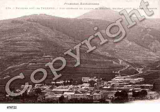 Ville de PRADES, carte postale ancienne