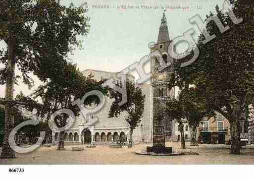 Ville de PRADES, carte postale ancienne