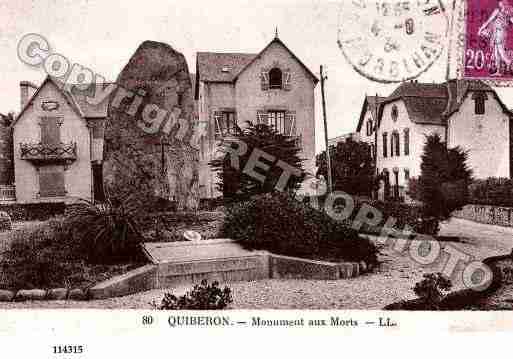 Ville de QUIBERON, carte postale ancienne