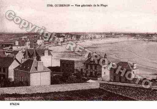 Ville de QUIBERON, carte postale ancienne