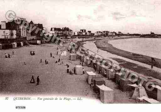 Ville de QUIBERON, carte postale ancienne