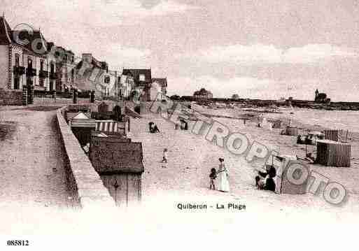 Ville de QUIBERON, carte postale ancienne