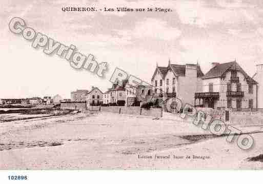 Ville de QUIBERON, carte postale ancienne