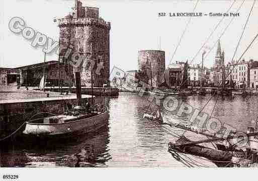 Ville de ROCHELLE(LA), carte postale ancienne