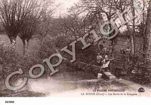 Ville de ROUGE(LA), carte postale ancienne